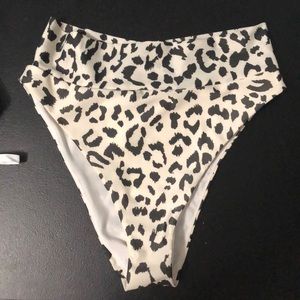 Aerie Leopard High Cut bottom